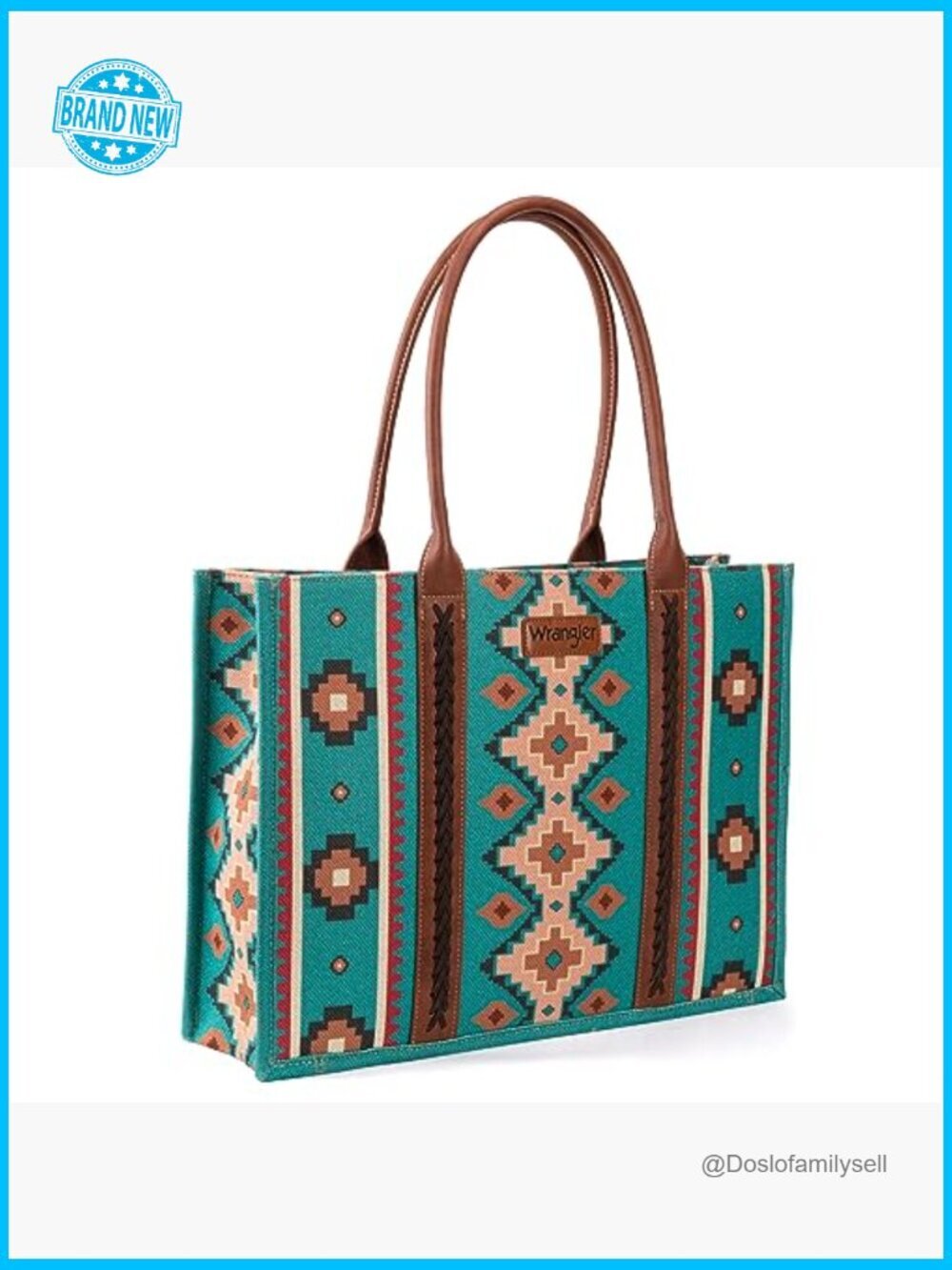Aztec Tote Bag Boho Shoulder Purse Hobo Handbag Crossbody Turquoise Western - Picture 6 of 6